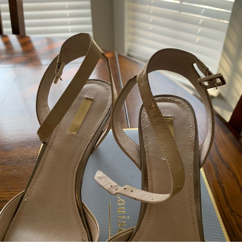 Louise et Cie Esperance Soft Patent Leather Pointed Toe Kitten Heels Size 10 - Picture 6 of 12